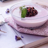 薰衣草紫米鲜奶布丁的做法图解5