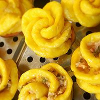 宝宝辅食之夹心小花卷的做法图解5
