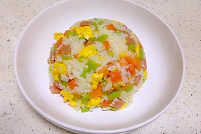 五彩清新炒饭