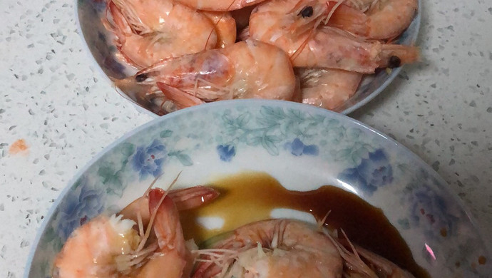 白灼青虾