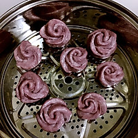紫薯玫瑰花卷的做法图解14