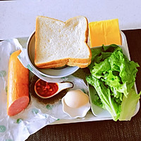 #全电厨王料理挑战赛热力开战！#芝士火腿三明治的做法图解1