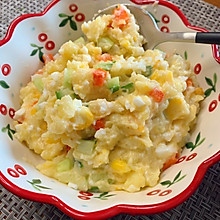 减脂餐——土豆泥鸡蛋沙拉