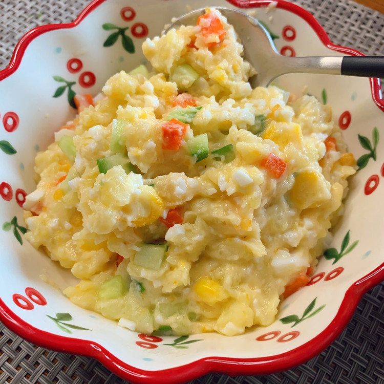 减脂餐——土豆泥鸡蛋沙拉的做法