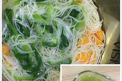 菠菜龙须面（宝宝辅食）