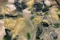 虾皮菠菜豆腐汤面的做法