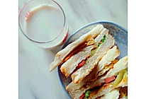 #早餐#最最最简单方便的三明治的做法