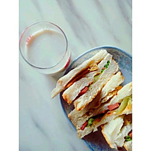 #早餐#最最最简单方便的三明治