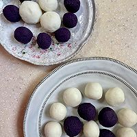 #2021创意料理组——创意“食”光#月饼山药紫薯月饼的做法图解8