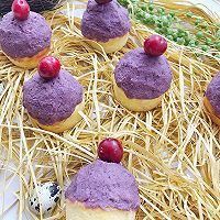 紫薯泥小房子麦芬蛋糕的做法图解9