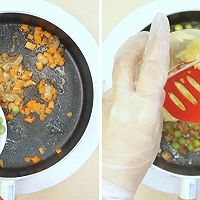 鹅肝苹果蛋炒饭的做法图解5