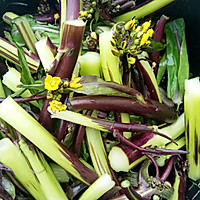 清炒紫菜苔的做法图解3