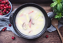 #母亲节，给妈妈做道菜#家常版奶汤蒲菜的做法