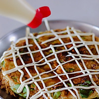 #321沙拉日#深夜食堂之#大阪烧Okonomiyaki的做法图解11