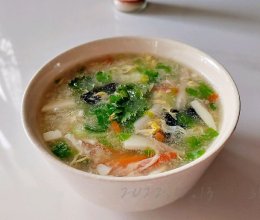 素烩玉菇蛋花汤的做法