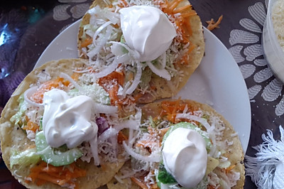 墨西哥玉米饼沙拉  taco tostadas