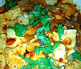 辣白菜炖豆腐的做法