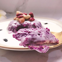 #换着花样吃早餐#减脂早餐——紫薯酸奶蛋糕的做法图解10