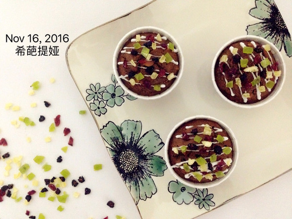 胡萝卜杯子蛋糕