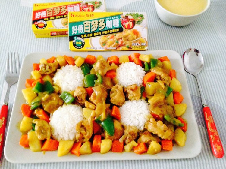 咖喱鸡翅饭的做法