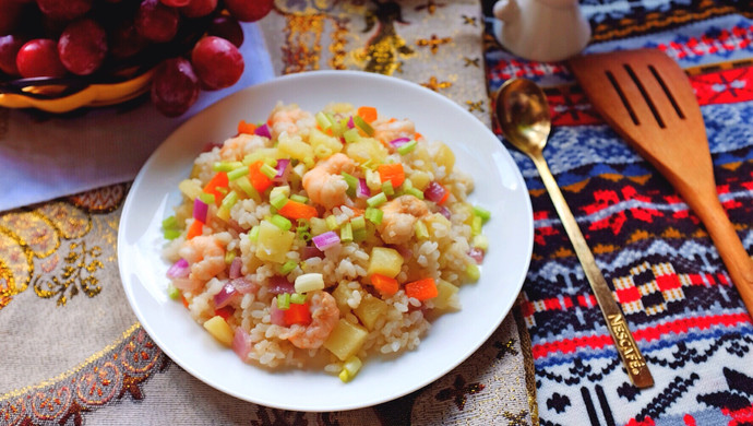 虾仁土豆牛奶烩饭