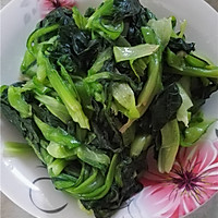 油菜木耳炒蛋的做法图解2