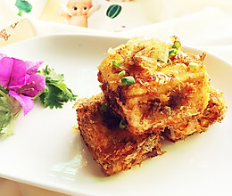 日式柴鱼豆腐#丘比沙拉汁#的做法