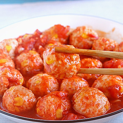 番茄鸡肉丸子￨减脂小能手