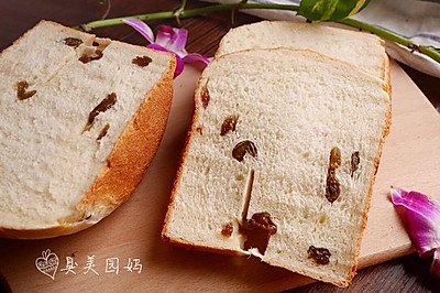 葡萄干牛奶吐司