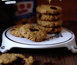 #莓语健康日记#蔓越莓花生酱燕麦饼干的做法