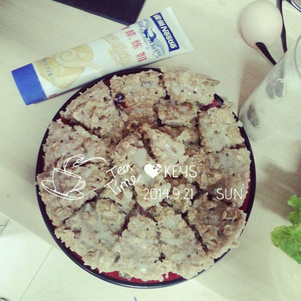 寝室简易美食之香蕉燕麦鸡蛋健康饼～