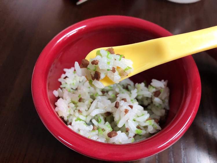 婴儿辅食原味牛肉青菜炒饭的做法