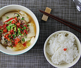 肉沫蒸豆腐套餐的做法