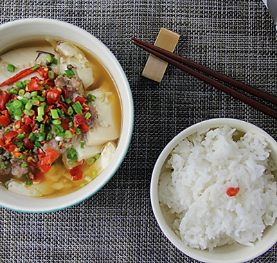 肉沫蒸豆腐套餐