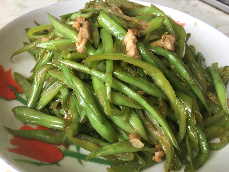 四季豆炒肉的做法