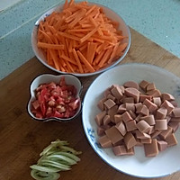 火腿抓饭的做法图解3