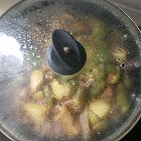 土豆炖茄子（肉皮微辣）的做法图解14