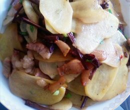 土豆干煸茶树菇的做法