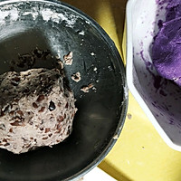 紫薯豆沙糕的做法图解4