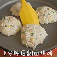 免油煎好吃的玉米鸡肉饼的做法图解5