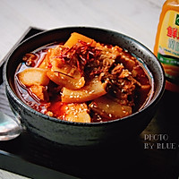 韩式五花肉锅#太太乐鲜鸡汁蒸鸡原汤#的做法图解10
