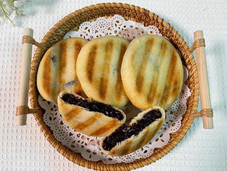 香糯紫米饼的做法