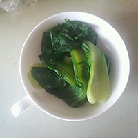 六个月宝宝辅食 油菜泥的做法图解2