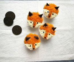 Fox cupcake--薯泥玩转裱花的做法
