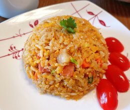 #15分钟周末菜#泰式海鲜炒饭的做法