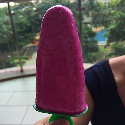 自制火龙果冰棒