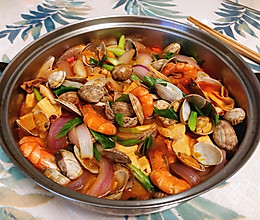 海鲜蔬菜锅的做法