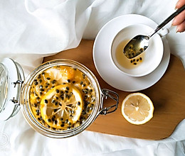 柠檬百香果蜂蜜茶的做法