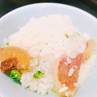 云南春日宴～火腿豌豆焖饭（龙抬头）的做法图解10