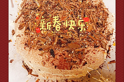 宅在家的美味｜8寸巧克力黑森林生日蛋糕，美味生活从此刻开始